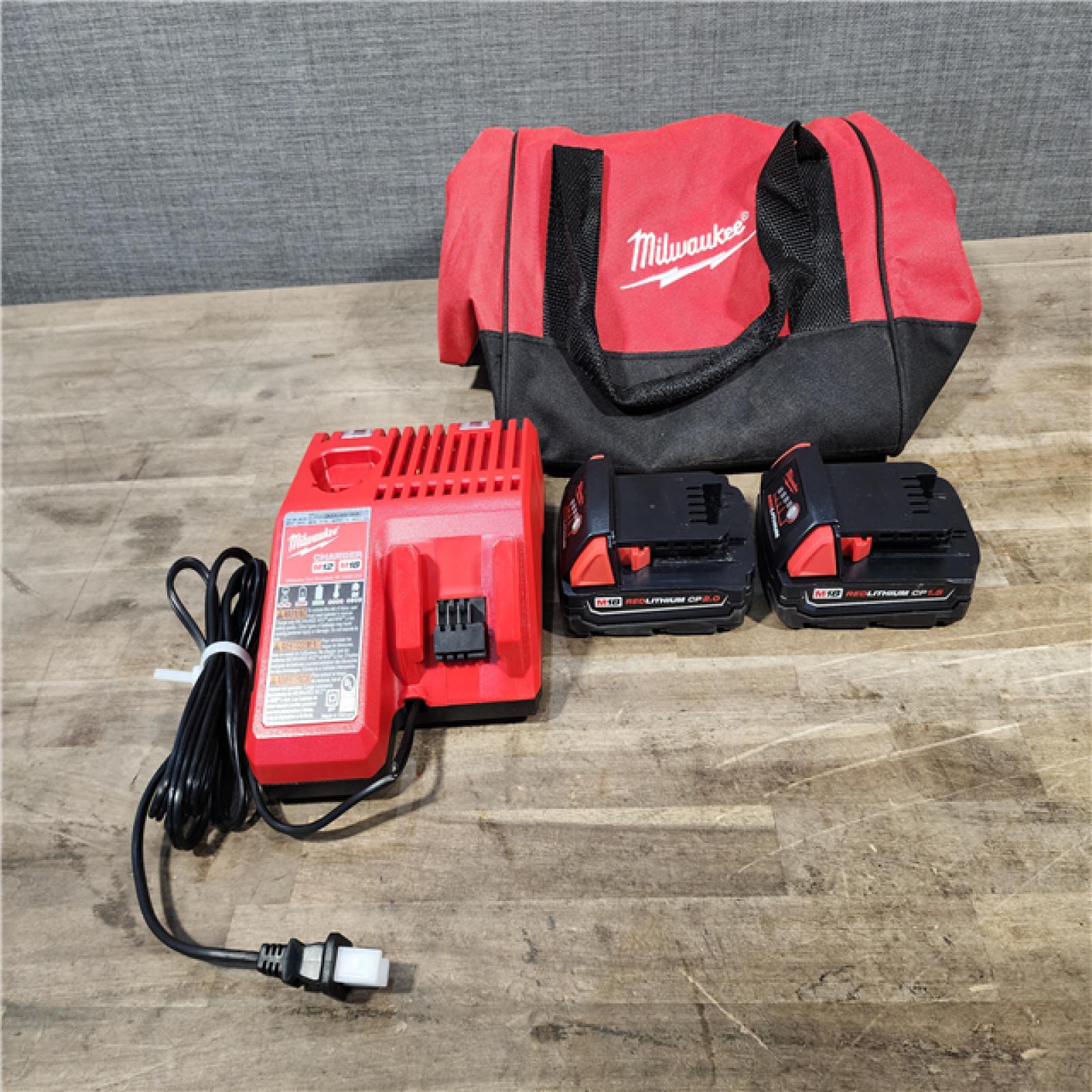 HOUSTON LOCATION - AS-IS Milwaukee 18V Cordless Brushed 2-Tool Drill/Driver and Impact Driver Kit