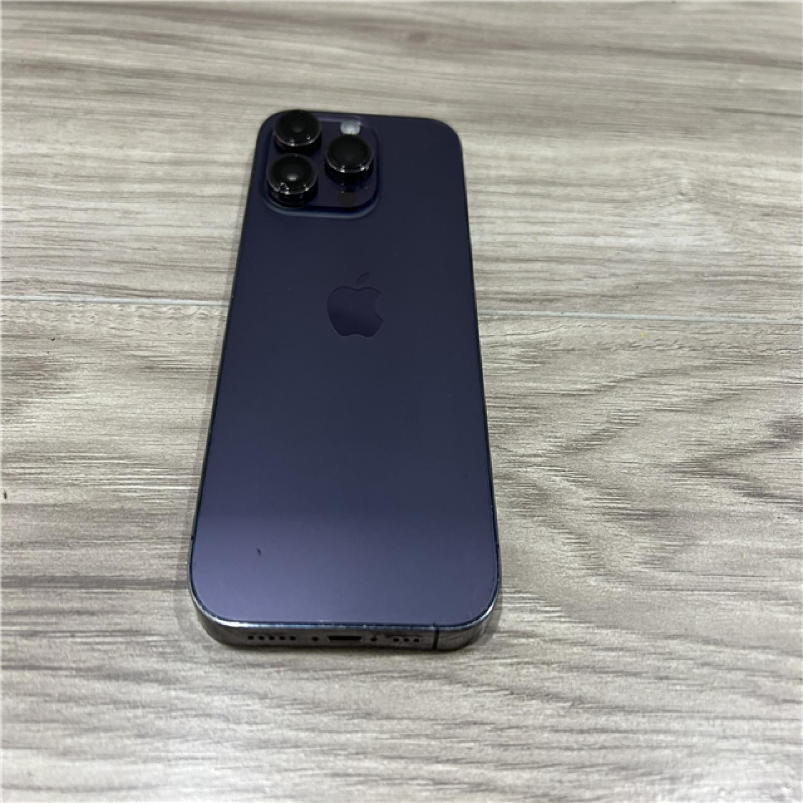 AS-IS Apple iPhone 14 Pro 128GB Deep Purple LTE Cellular MQ0E3LL/A