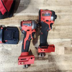 HOUSTON LOCATION - AS - IS Milwaukee 2 Tool Combo Kit W/ (2) Battery & Charger