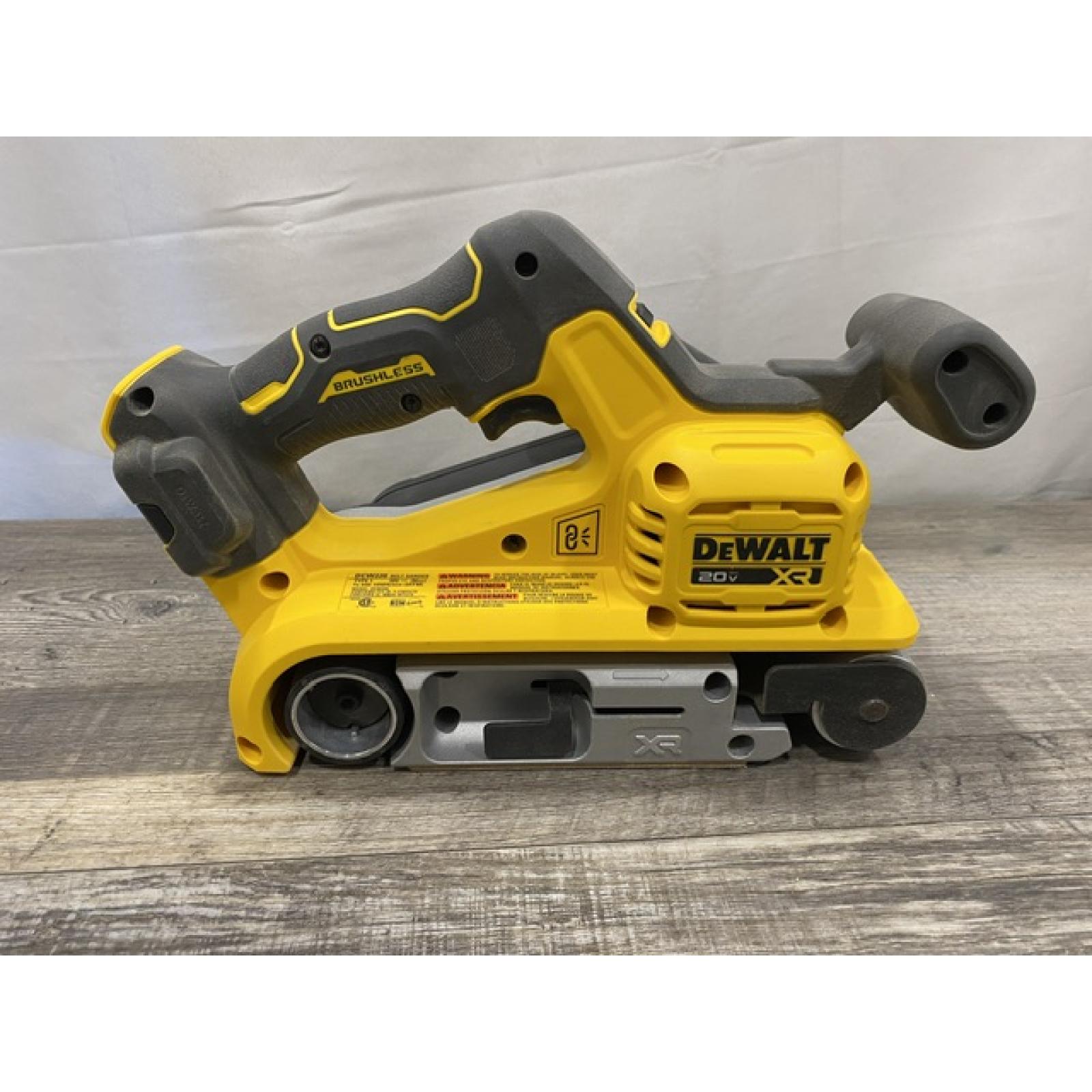 AS-IS DEWALT 20V MAX* XR Brushless Cordless Belt Sander (Tool-Only)