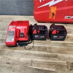 HOUSTON LOCATION - AS-IS (APPEARS LIKE NEW) MILWAUKEE M18 FUEL 18V Lithium-Ion Brushless Cordless Hammer Drill and Impact Driver Combo Kit (2-Tool) with 2 Batteries