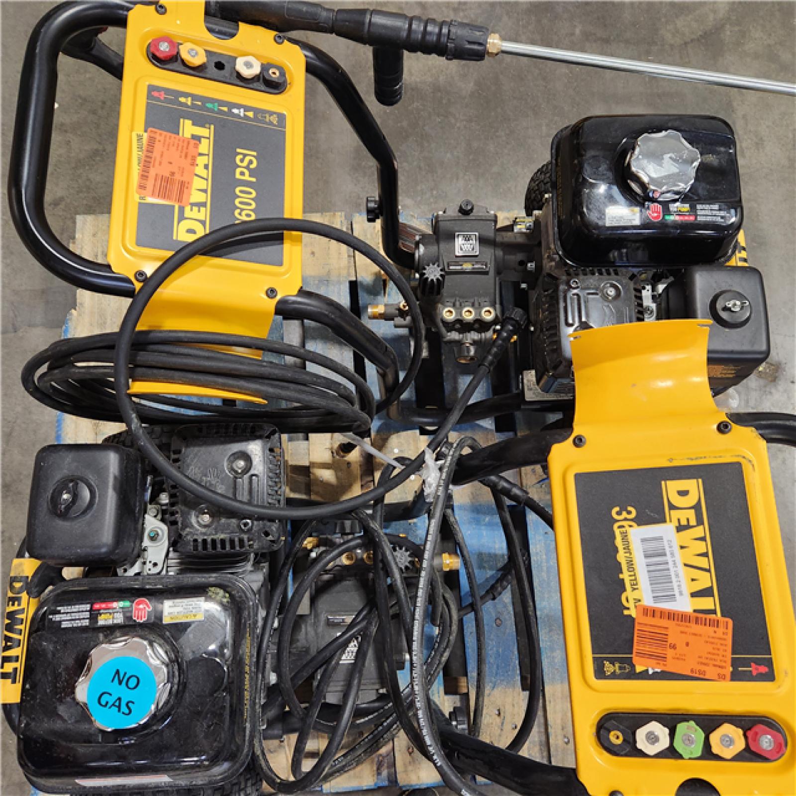 Dallas Location - As-Is DEWALT DXPW61299 3600 PSI at 2.5 GPM Gas Pressure Washer(Lot Of 2)
