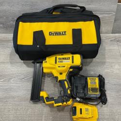 AS-IS DEWALT 20V MAX XR Lithium-Ion Cordless 18-Gauge Narrow Crown Stapler Kit