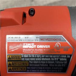 AS-IS Milwaukee FUEL 18V Lithium-Ion Brushless Cordless Hammer Drill and Impact Driver Combo Kit