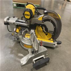As-Is-  DEWALT 15 Amp Corded 12 in. Double Bevel Sliding Compound Miter Saw