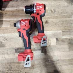 HOUSTON LOCATION - AS-IS Milwaukee 18V Lithium-Ion Brushless Cordless Compact Drill/Impact Combo Kit