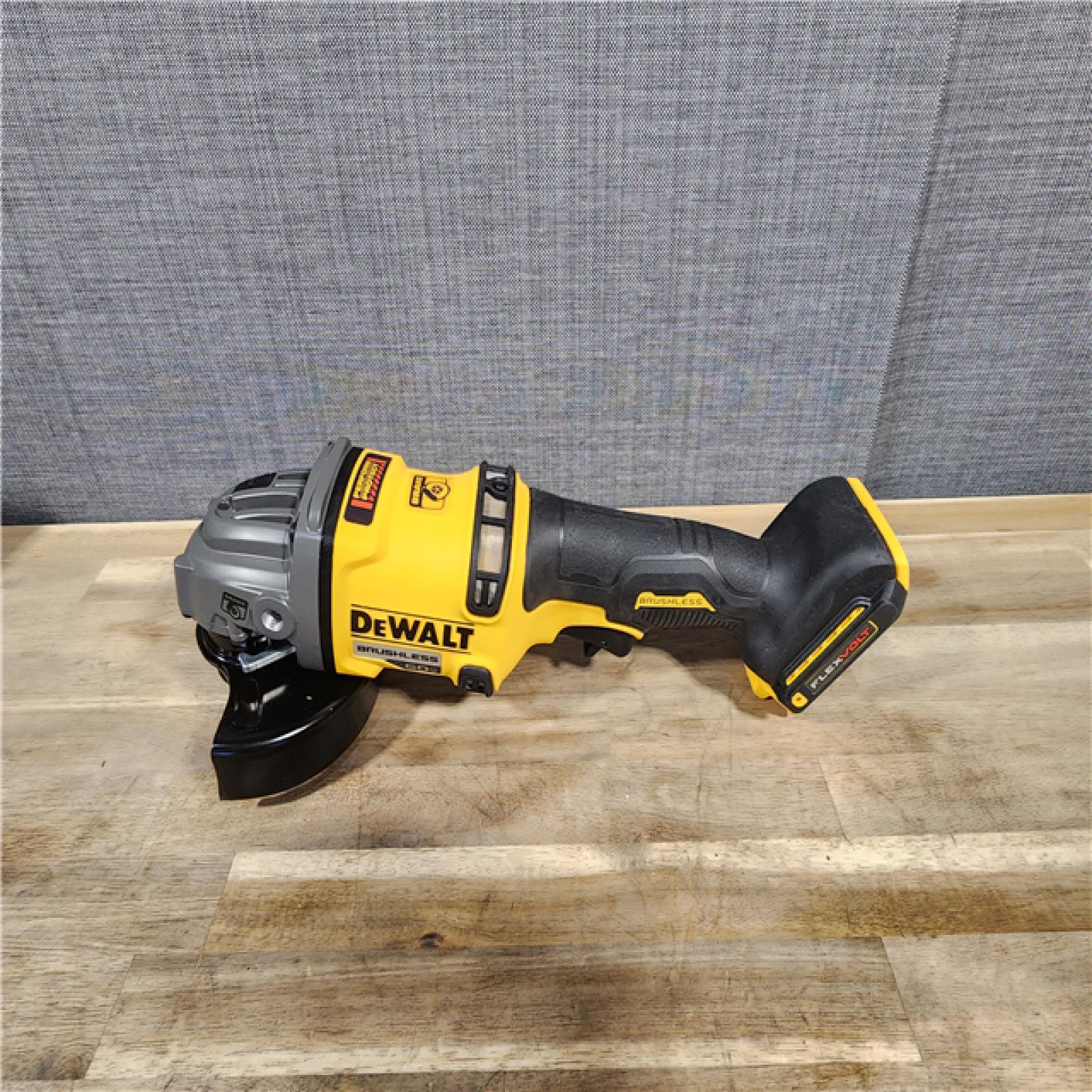 HOUSTON LOCATION - AS-IS DEWALT 60V MAX Cordless Brushless 4.5 in. to 6 in. Small Angle Grinder with Kickback Brake (Tool Only)