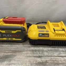 AS-IS DEWALT 20V/60V MAX FLEXVOLT Lithium-Ion 9.0Ah Battery and Charger Starter Kit
