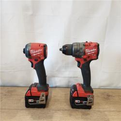 AS-IS- Milwaukee FUEL 18V Lithium-Ion Brushless Cordless Hammer Drill and Impact Driver Combo Kit