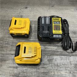 AS-IS DEWALT 20V MAX Lithium-Ion Starter Kit with 4.0 Ah and 5.0 Ah Batteries and Charger