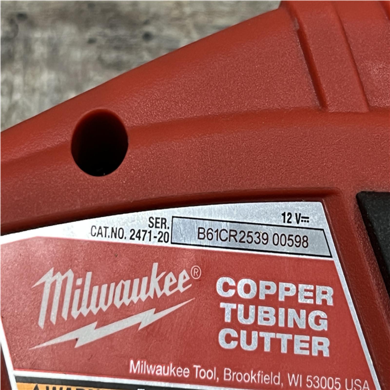 AS-IS Milwaukee 12V Lithium-Ion Cordless Copper Tubing Cutter (Tool-Only)
