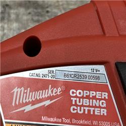 AS-IS Milwaukee 12V Lithium-Ion Cordless Copper Tubing Cutter (Tool-Only)