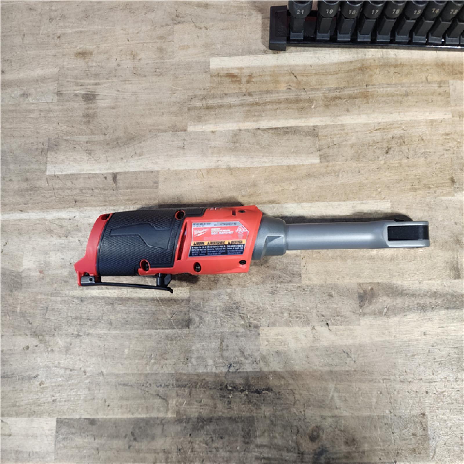 HOUSTON LOCATION - AS-IS M12 FUEL INSIDER 12V Lithium-Ion Brushless Cordless 1/4 in. - 3/8 in. Extended Reach Box Ratchet (Tool-Only)