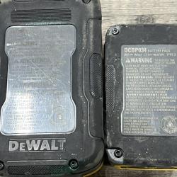 AS-IS DEWALT 20V MAX XR POWERSTACK Lithium-Ion Battery Starter Kit with 5.0Ah and 1.7Ah Batteries and Charger