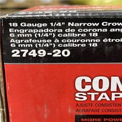 NEW!- Milwaukee M18 FUEL 18V Cordless 18-Gauge 1/4 in. Narrow Crown Stapler (Tool-Only)