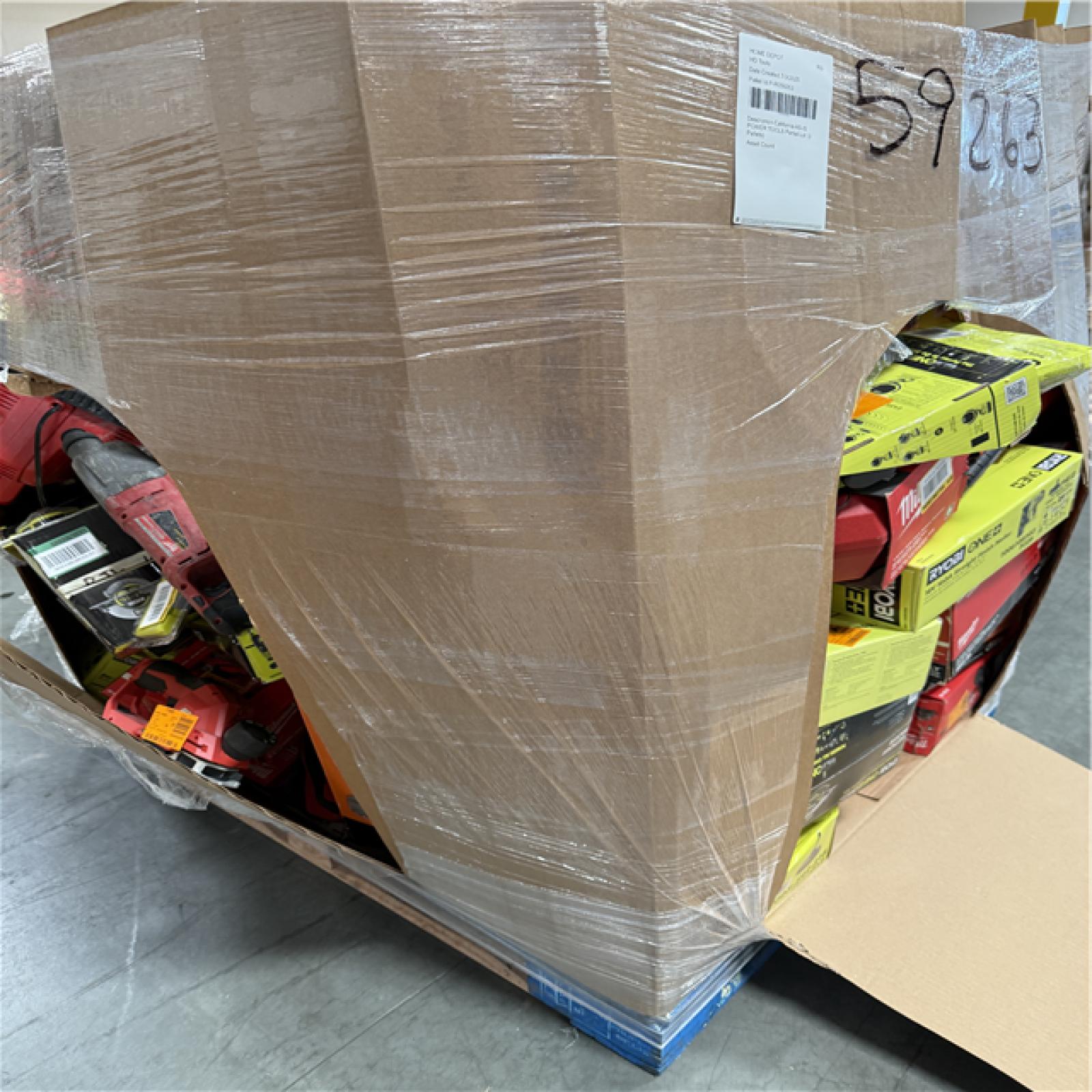 California AS-IS POWER TOOLS Partial Lot (3 Pallets) P-R059263