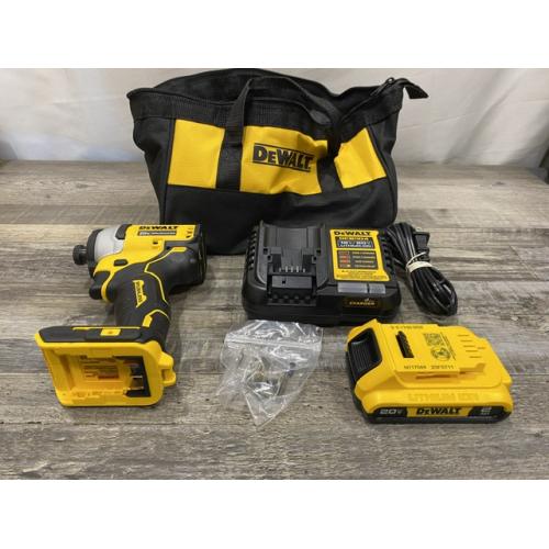 AS-IS DEWALT Atomic 20V Max Lithium-Ion Brushless Cordless Compact 1/4 in. Impact Driver Kit