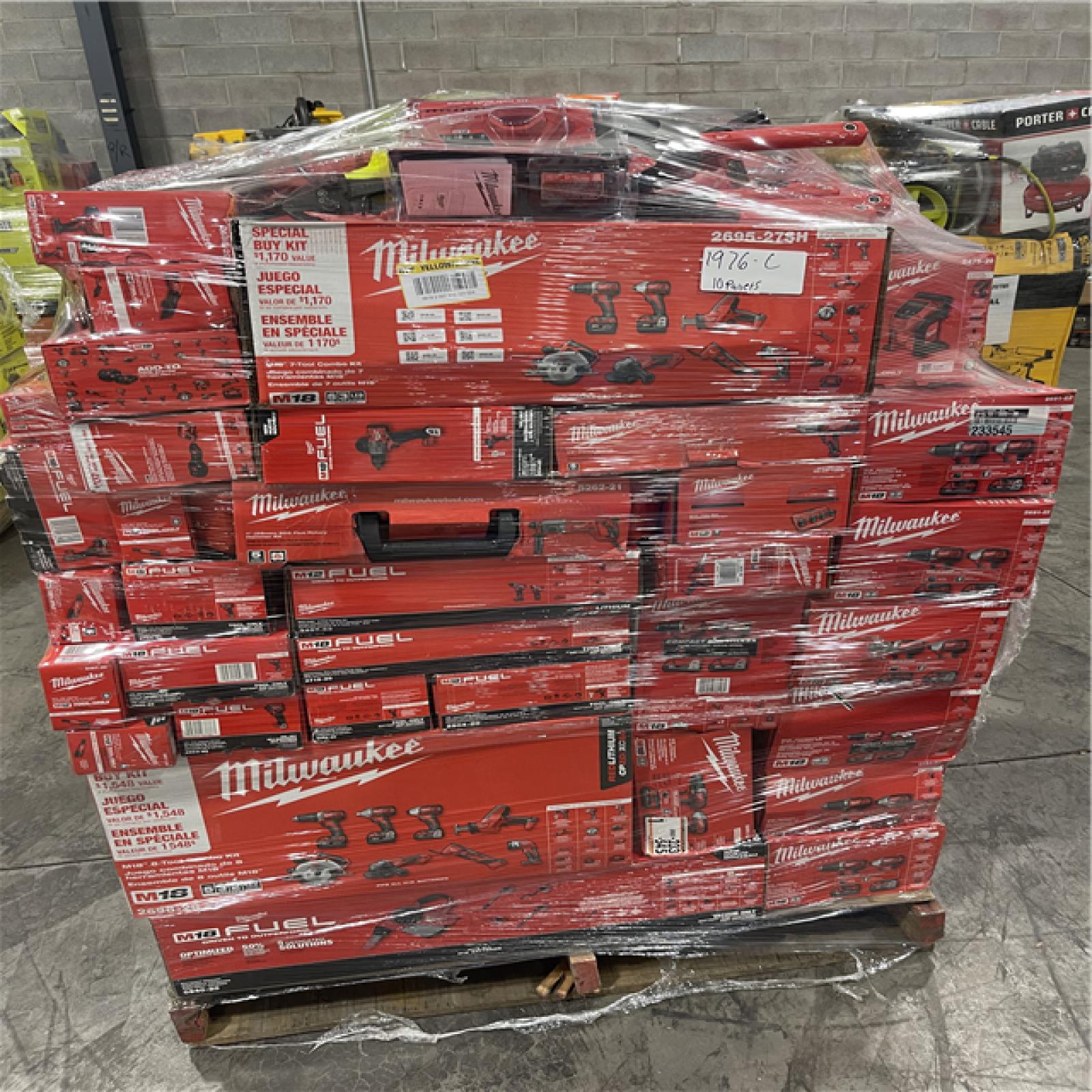 Pittston Location As-Is Power Tools Partial Truckload (10 pallets) 1976-C