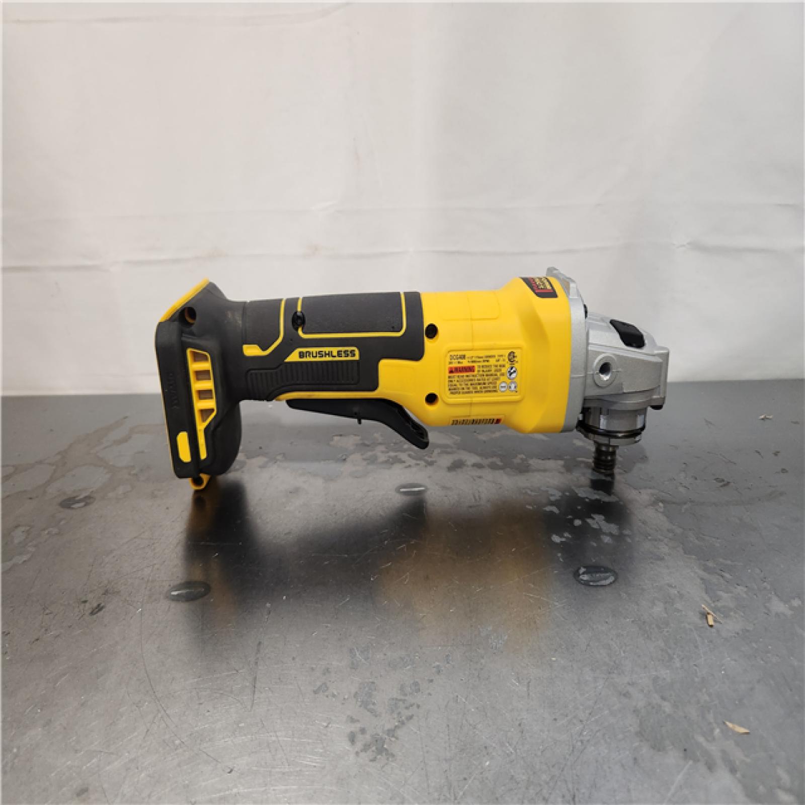 AS-IS- 20V MAX Cordless Brushless 4-1/2 in. Angle Grinder with Paddle Switch (Tool Only)