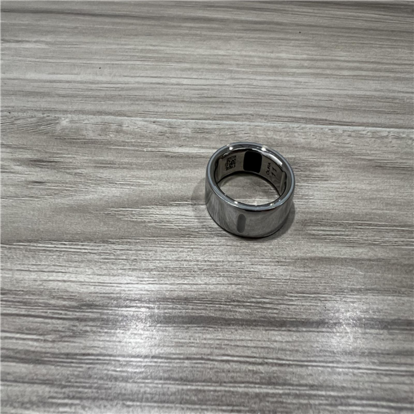 AS-IS Oura - Ring 4 - Smart Ring - Size Before You Buy with OR4 Sizing Kit - Size 11 - Silver