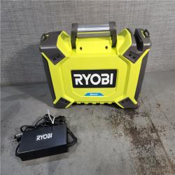 HOUSTON LOCATION - AS-IS RYOBI1800-Watt Continuous / 3000-Watt Peak Output Lithium-Ion Push-Button Start Portable Battery Generator Power Station