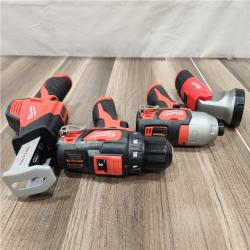 AS-IS - Milwaukee M12 12V Brushed Cordless (4-Tool) Combo Kit