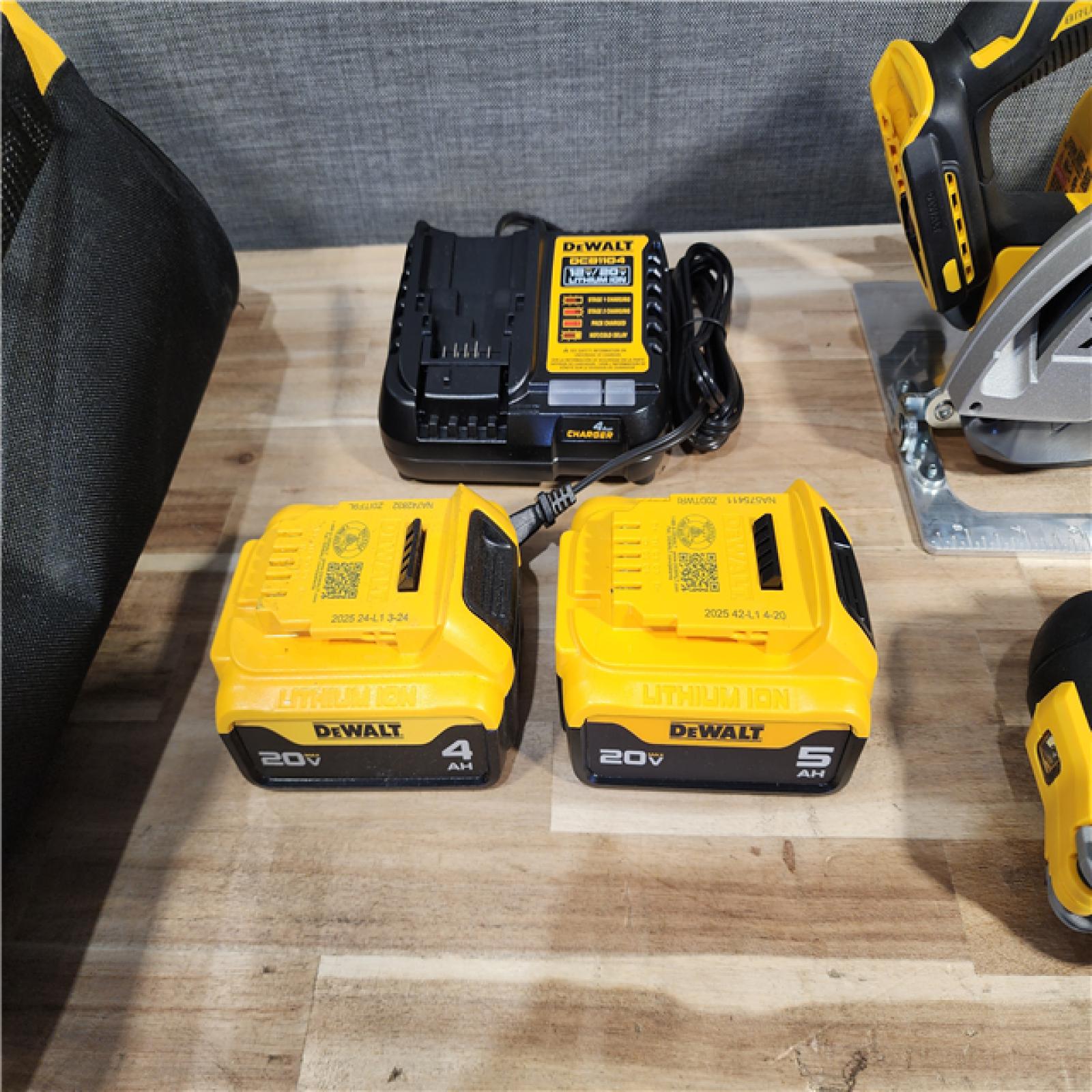 HOUSTON LOCATION - AS-IS DEWALT 4 TOOL COMBO KIT W/ (2) BATTERY & CHARGER