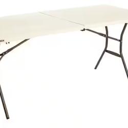 DALLAS LOCATION - Lifetime 6 ft. Fold-in-Half Table: Almond PALLET - (14 UNITS)