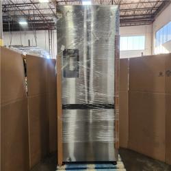 Phoenix Samsung 26 cu. ft. Counter Depth 3-Door French Door Refrigerator in Stainless Steel with External Water and Ice Dispenser