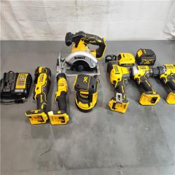 AS-IS DEWALT 20-Volt MAX Lithium-Ion Cordless 7-Tool Combo Kit