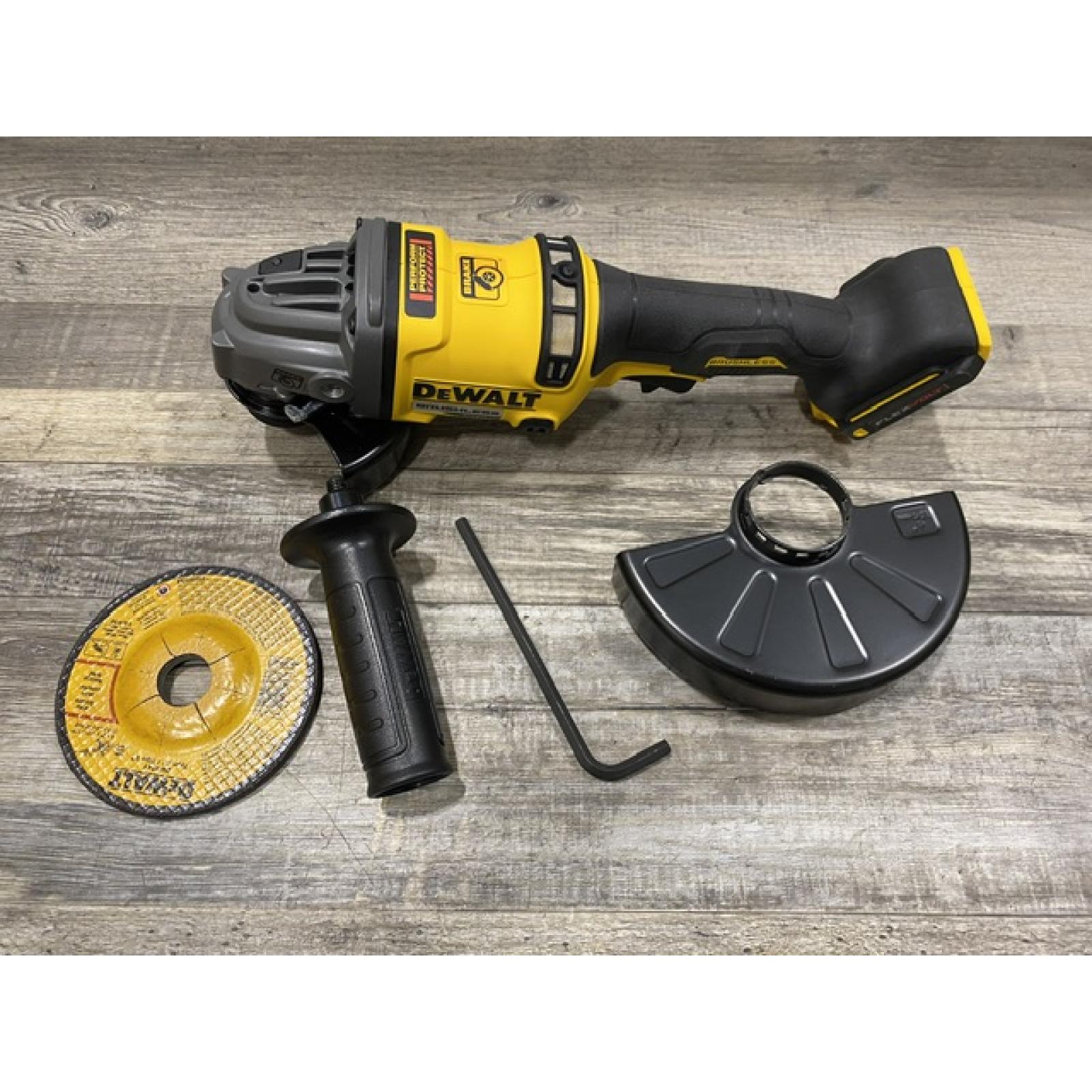 AS-IS DEWALT FLEXVOLT 60V MAX Cordless Brushless 4.5 in. to 6 in. Small Angle Grinder with Kickback Brake (Tool Only)