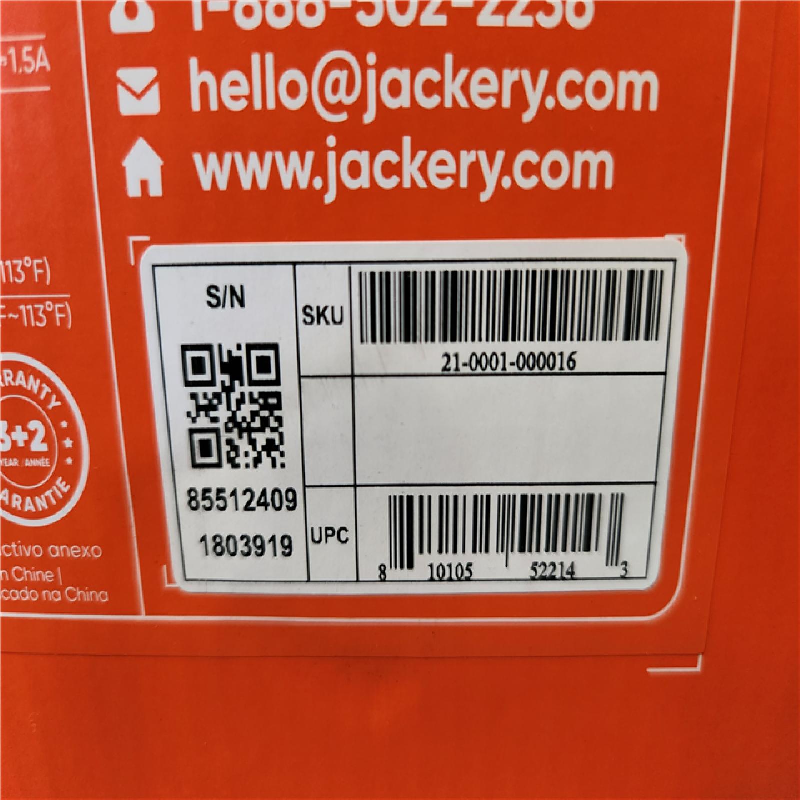 Phoenix Location NEW Jackery Solar Generator Explorer 2000 Plus 2042.8Wh/ 3000W Model No. Je-2000C (SEALED)