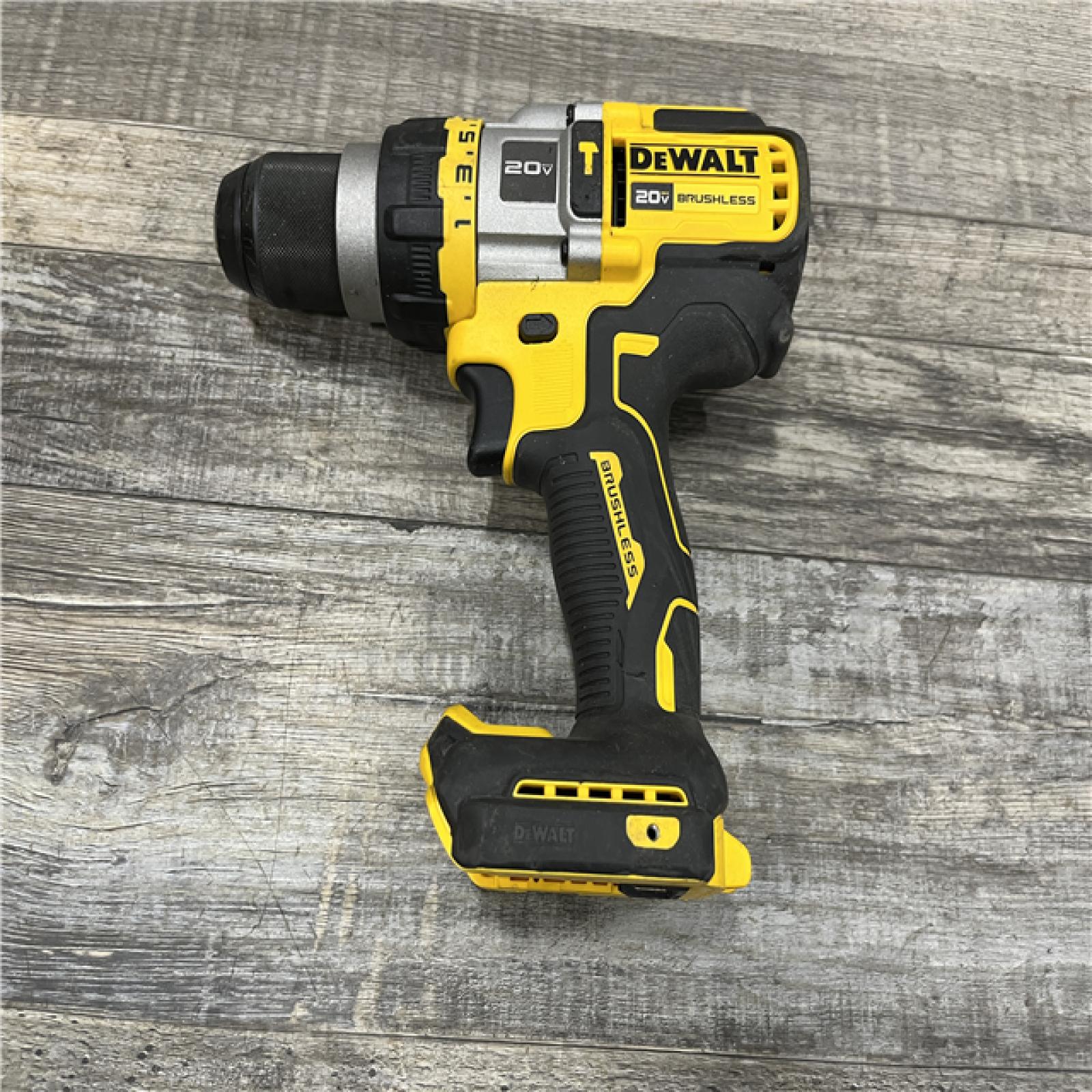 AS-IS DEWALT 20V MAX Brushless Cordless 1/2 in. Hammer Drill/Driver with FLEXVOLT ADVANTAGE (Tool Only)