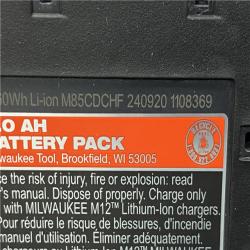 AS-IS Milwaukee FUEL 12V Li-Ion Brushless Cordless Stubby 1/2 in. Impact Wrench Kit