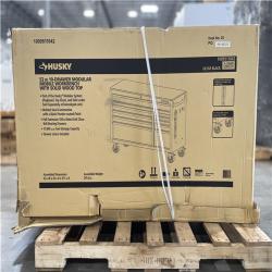 DALLAS LOCATION- AS-IS HUSKY 52 in. W x 20 in. D 10-Drawer Black Mobile Workbench Cabinet