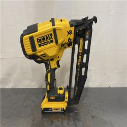 AS-IS- DeWalt 20V 16 Gauge Cordless Angled Finish Nailer Kit W/ 2Ah Battery