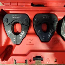 HOUSTON LOCATION - AS-IS MILWAUKEE 1/2 in. - 1 in. IPS-P Pivoting Press Ring Kit for M12 FORCE LOGIC Press Tool