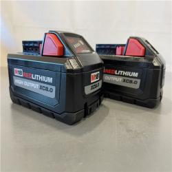 AS-IS - M18 18V Lithium-Ion Dual Bay Rapid Battery Charger W/ (2) 8Ah HIGH OUTPUT Batteries