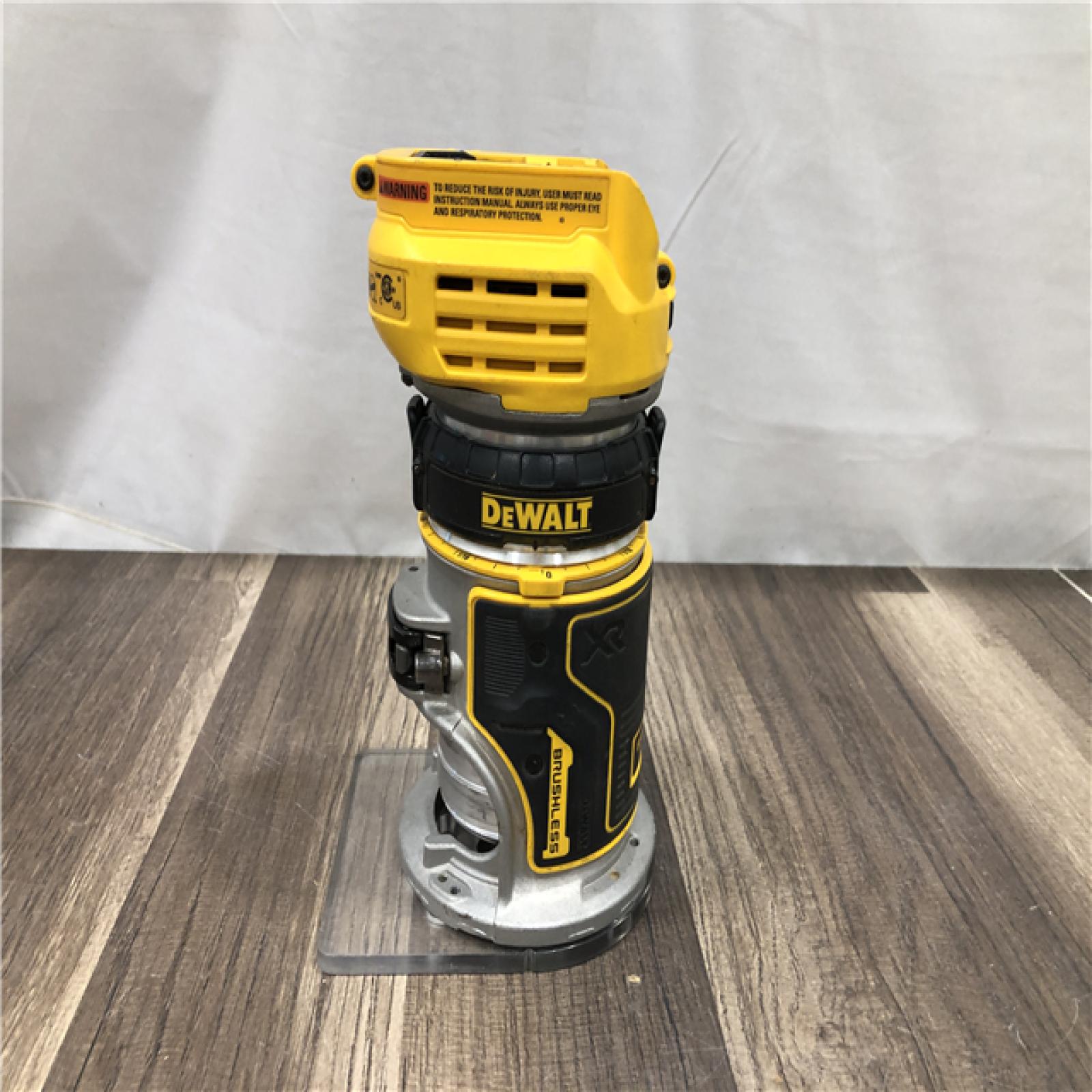 AS-IS DEWALT 20V MAX XR Cordless Brushless Fixed Base Compact Router (Tool Only)