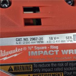 AS-IS Milwaukee M18 1/2 in. Cordless High Torque Impact Wrench Kit