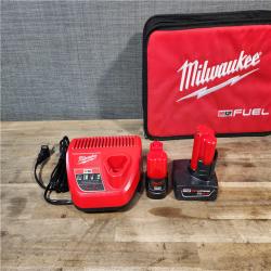 HOUSTON LOCATION - AS-IS Milwaukee 3497-22 12V Brushless Hammer Drill and Impact Driver Combo Kit