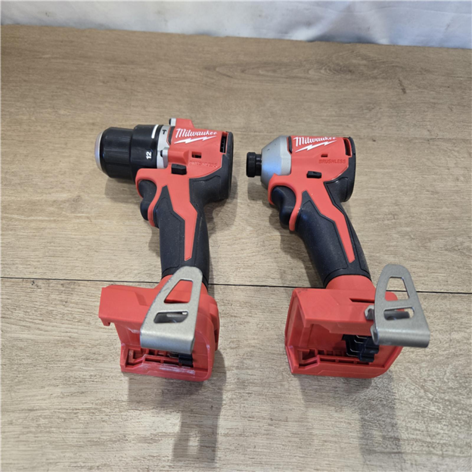 AS-IS Milwaukee 18V Cordless Compact Hammer Drill/Impact Combo Kit