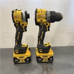 AS-IS - DEWALT 20V MAX XR Hammer Drill and ATOMIC Impact Driver 2 Tool Cordless Combo Kit