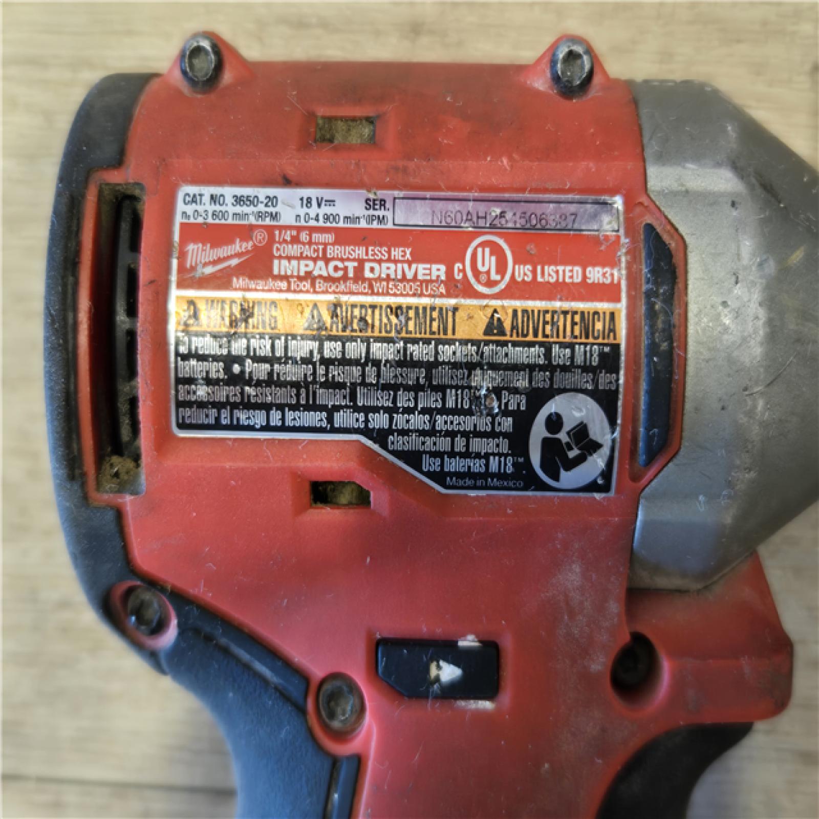 AS-IS Milwaukee 18V Lithium-Ion Brushless Cordless Compact Drill/Impact Combo Kit