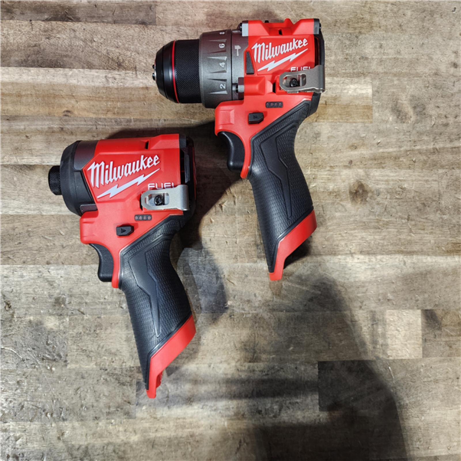 HOUSTON LOCATION - AS-IS Milwaukee 3497-22 12V Brushless Hammer Drill and Impact Driver Combo Kit