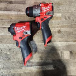 HOUSTON LOCATION - AS-IS Milwaukee 3497-22 12V Brushless Hammer Drill and Impact Driver Combo Kit