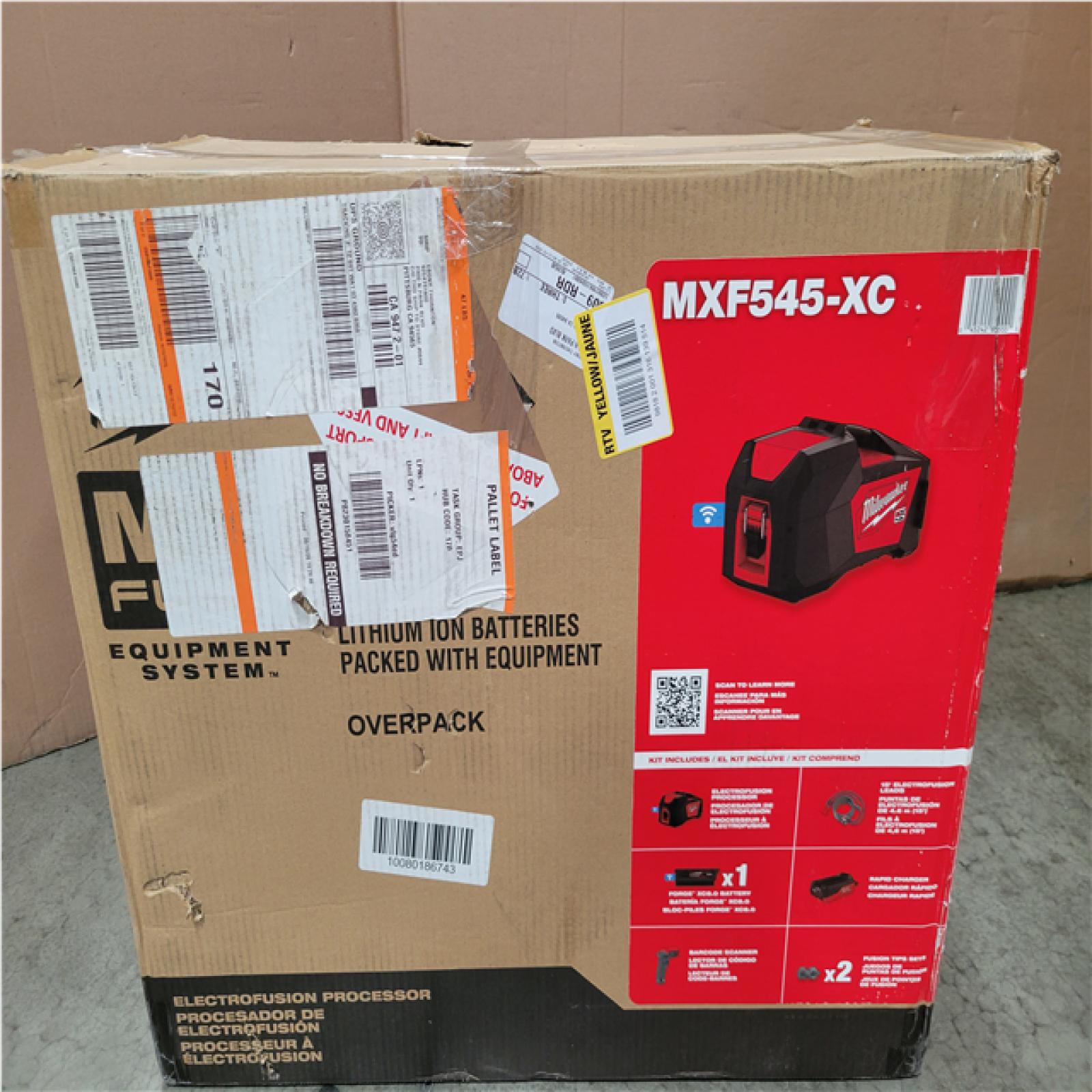 CALIFORNIA AS-IS MILWAUKEE MX FUEL ELECTROFUSION PROCESSOR KIT