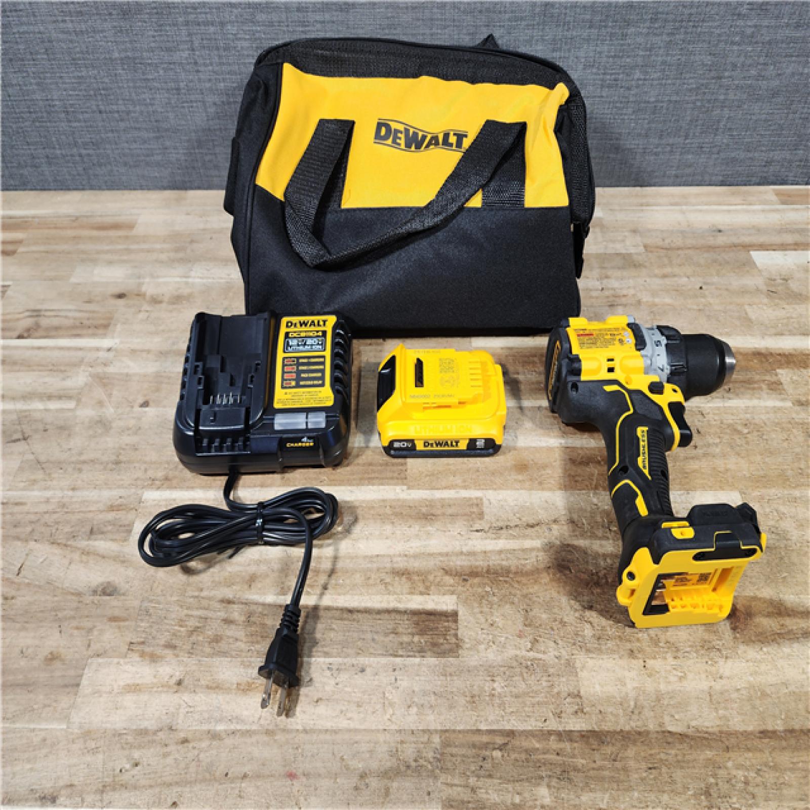 HOUSTON LOCATION - AS - IS Dewalt Max XR 20 V 1/2 in. Brushless Cordless Drill/Driver COMBO KIT