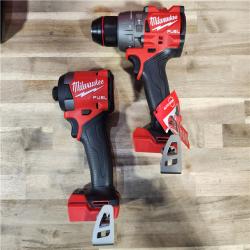 HOUSTON LOCATION - AS-IS (APPEARS LIKE NEW) MILWAUKEE M18 FUEL 18V Lithium-Ion Brushless Cordless Hammer Drill and Impact Driver Combo Kit (2-Tool) with 2 Batteries