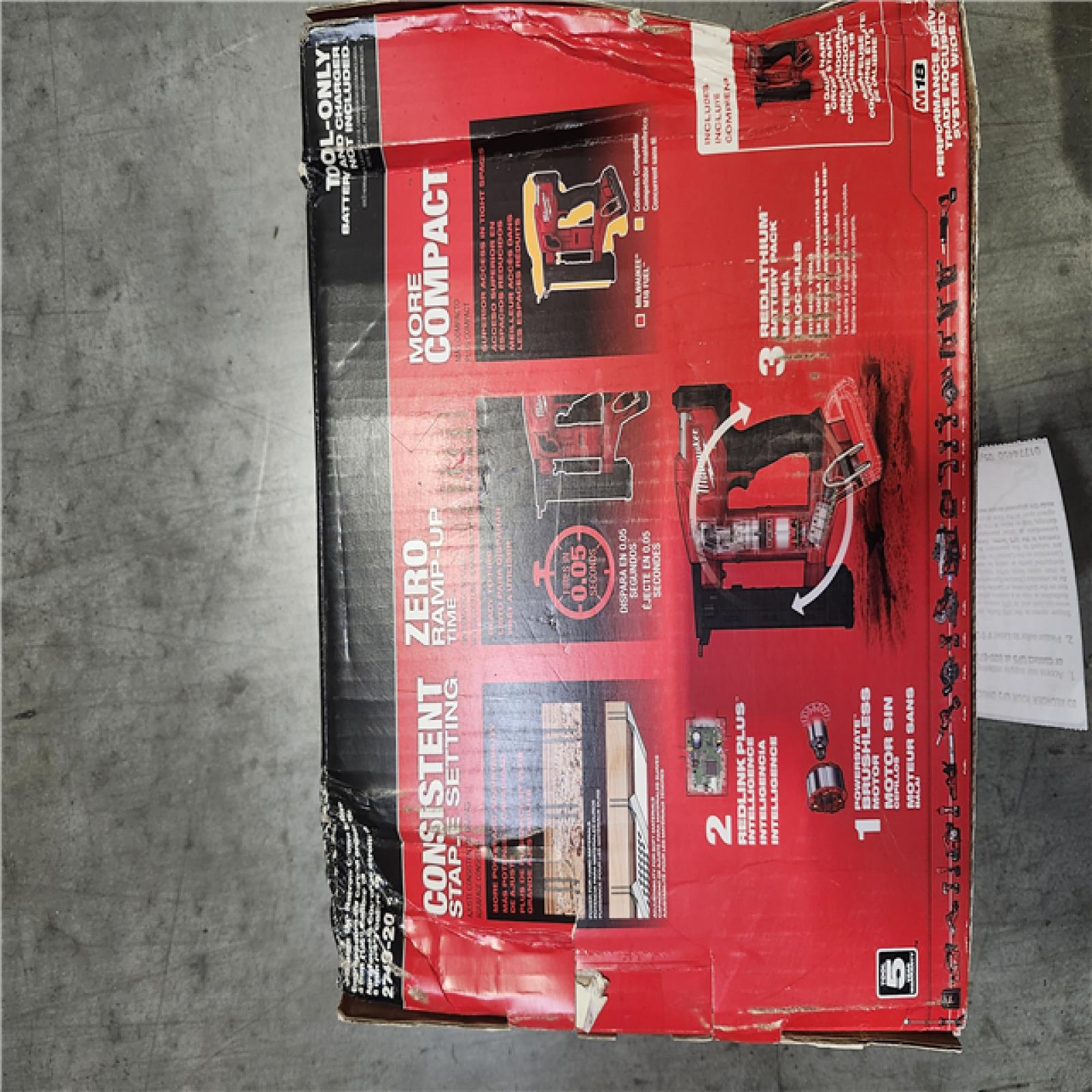 NEW! - Milwaukee M18 FUEL 18-Volt Lithium-Ion Brushless Cordless 18-Gauge 1/4 in. Narrow Crown Stapler (Tool-Only)